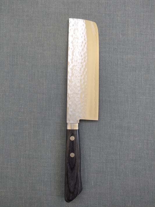 Masutani | VG10 Damascus | Kokuryu | Nakiri 170mm | Blue Pakka