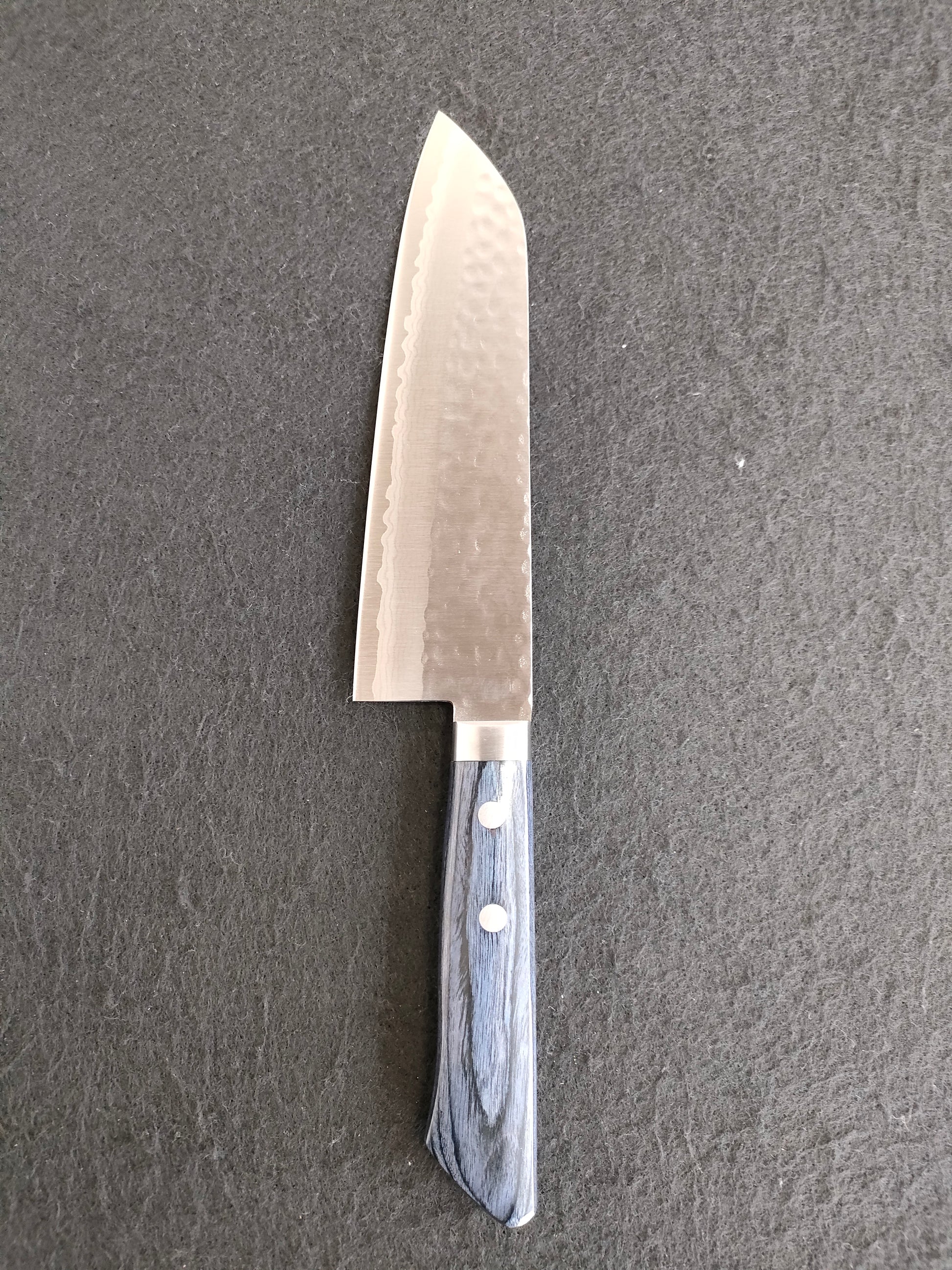 Masutani | VG10 Damascus | Kokuryu | Santoku 170mm | Blue Pakka