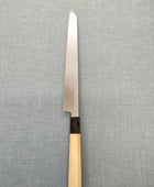 Sakai Kikumori | Kikuzuki Kuro | Kiritsuke Yanagiba 270mm | Horn Magnolia