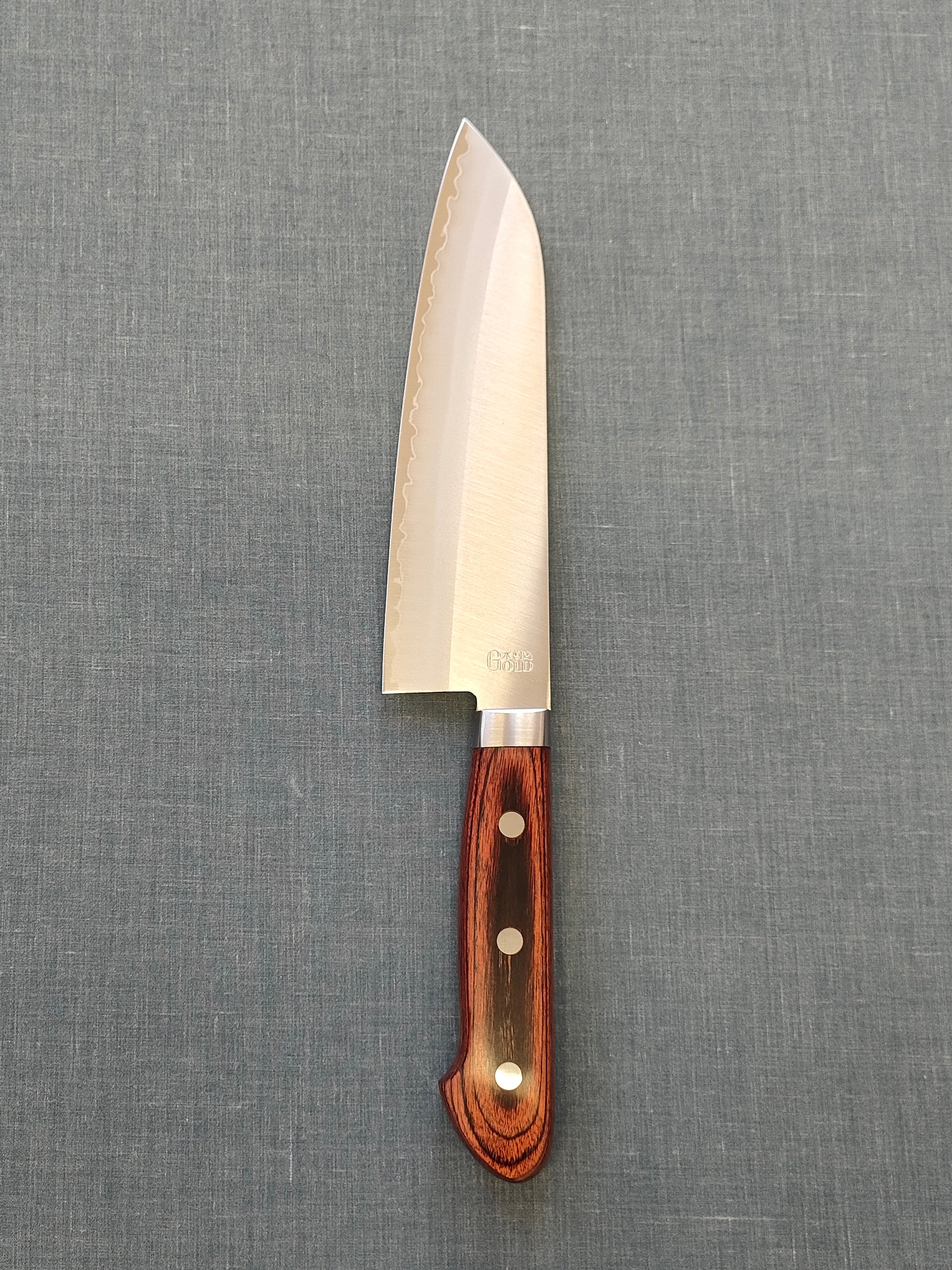 Tsunehisa | VG1 | Santoku 170mm | Brown Pakka