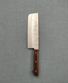 Tsunehisa | Ginsan 3 Nashiji | Nakiri 165mm | Brown Handle