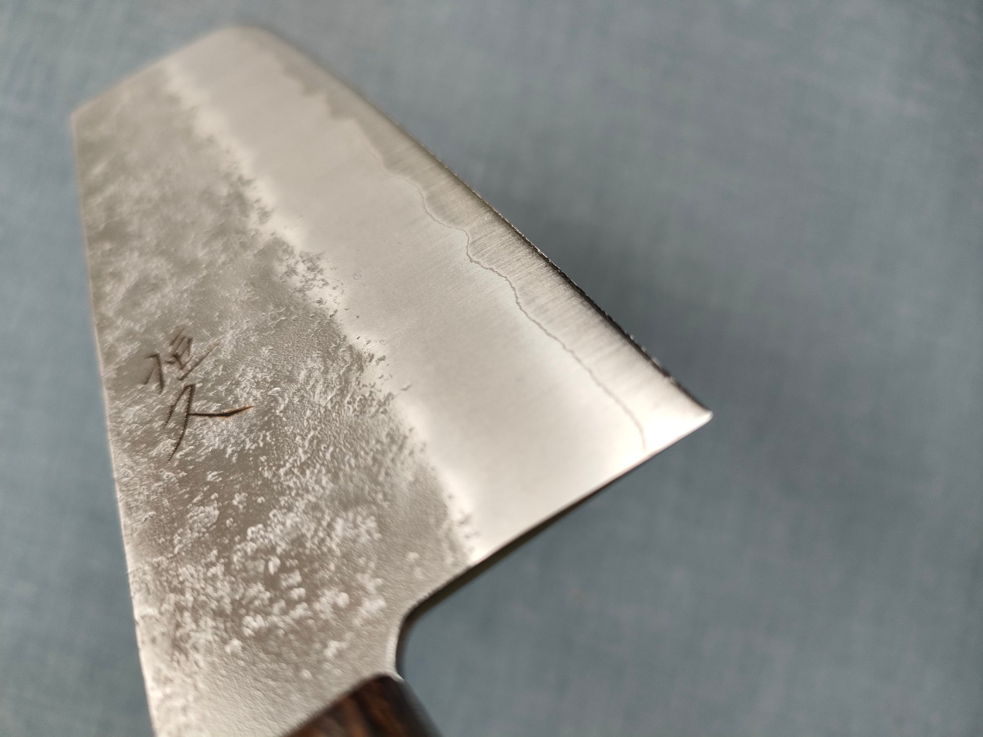 Tsunehisa | Ginsan 3 Nashiji | Nakiri 165mm | Brown Handle