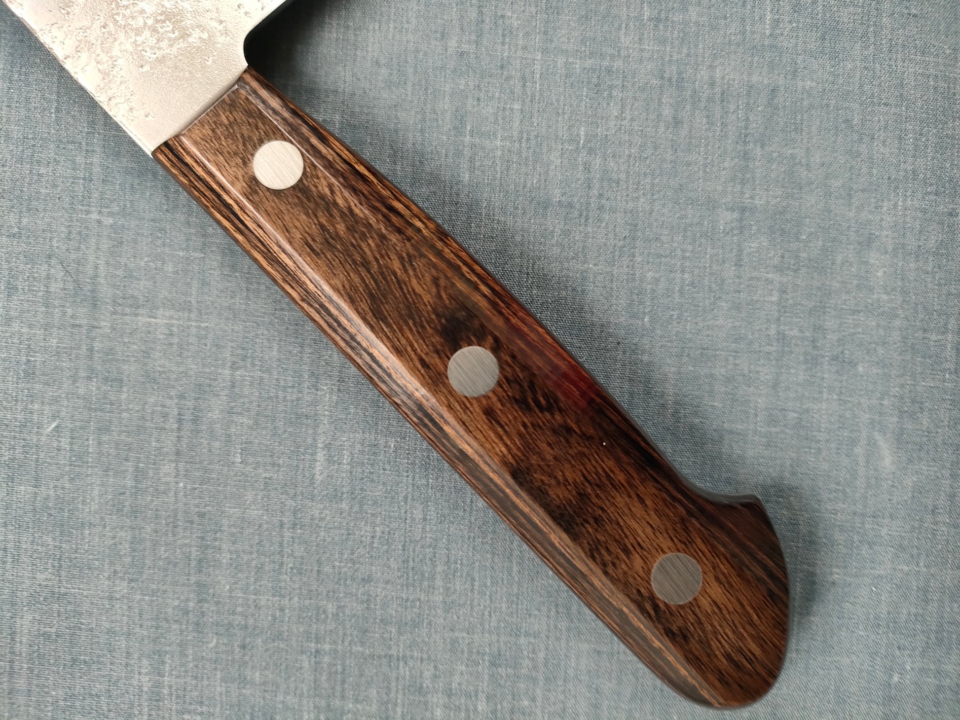 Tsunehisa | Ginsan 3 Nashiji | Nakiri 165mm | Brown Handle