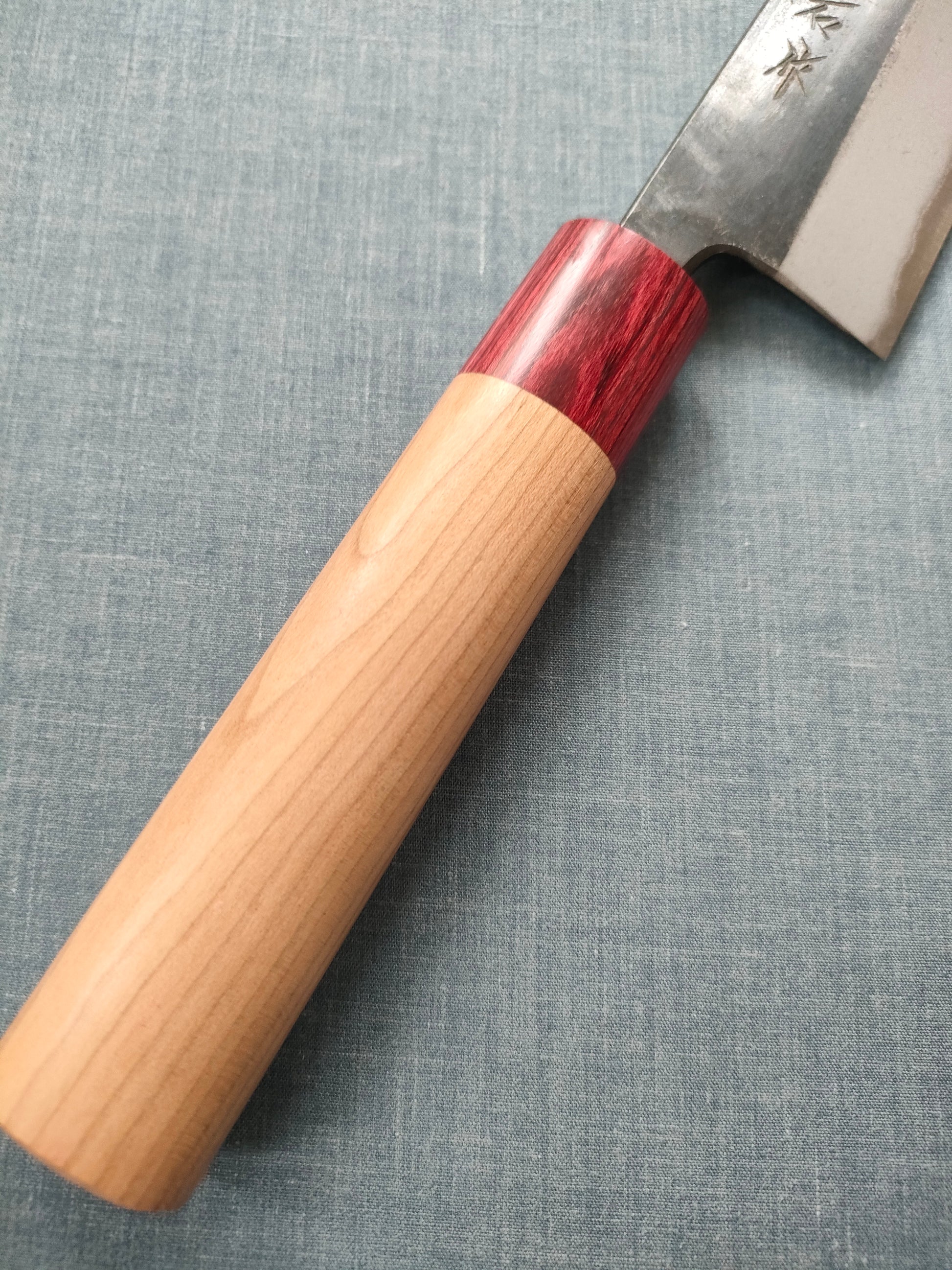 Muneishi | Kurouchi | Bunka 180mm | Aogami 2 | Cherry