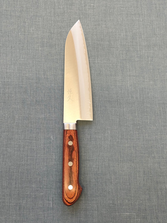 Tsunehisa | VG1 | Santoku 170mm | Brown Pakka