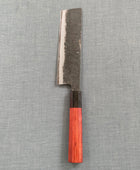 Yosimitu Kajiya | Nakiri 160mm | Shirogami 2 | Red Oak & Horn