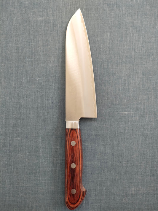 Tsunehisa | VG1 | Santoku 170mm | Brown Pakka