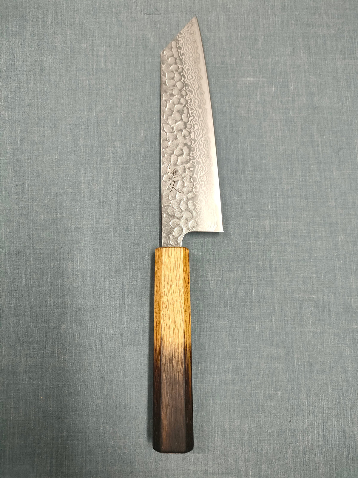 Tsunehisa | Bunka 170mm | Ginsan 3 Damascus | Tsuchime