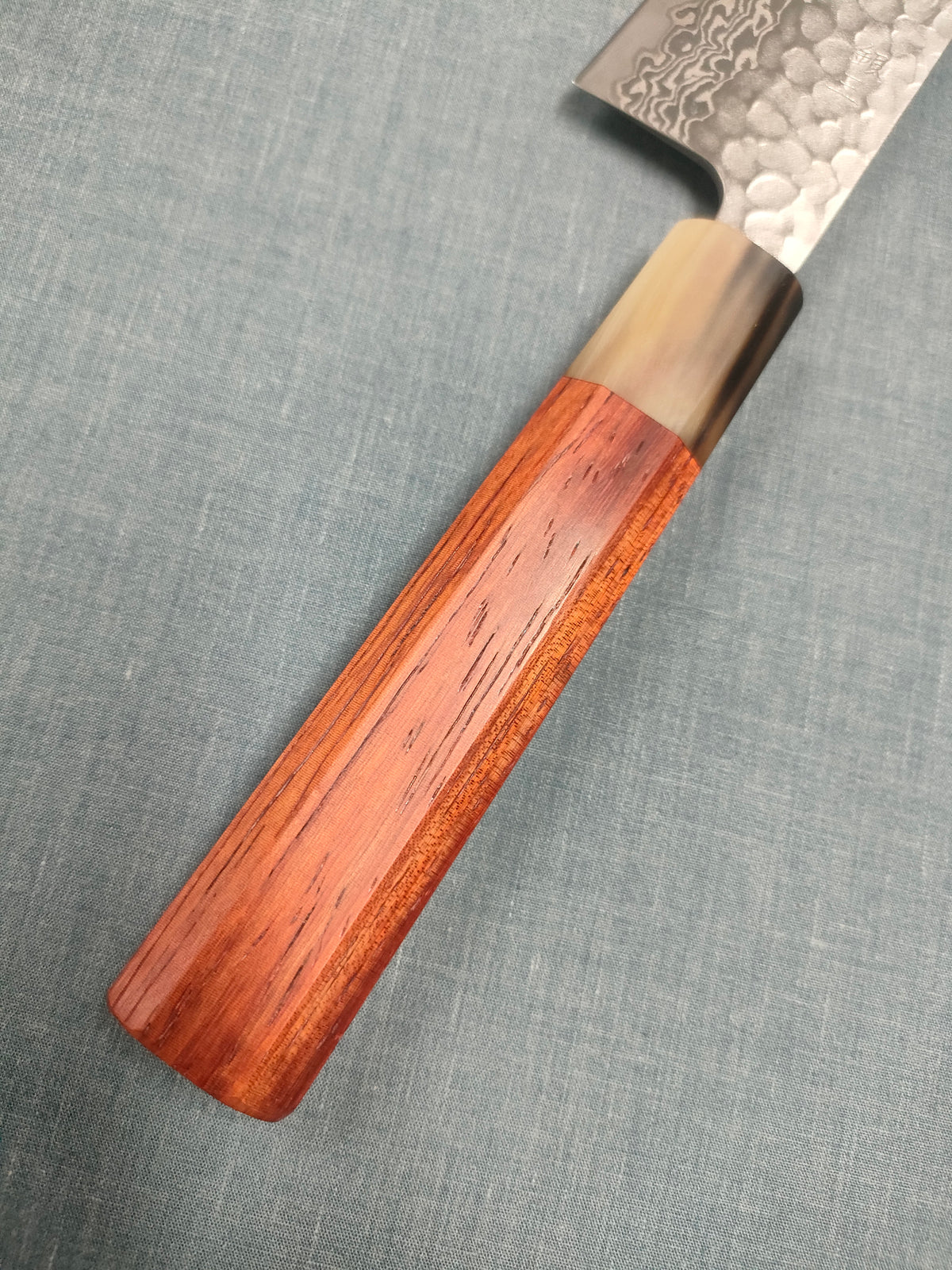 Tsunehisa | Bunka 170mm | Ginsan 3 Damascus | Tsuchime | Rosewood