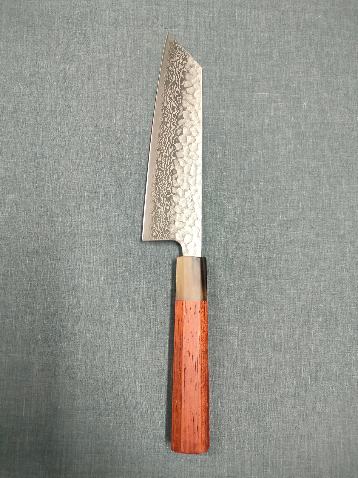 Tsunehisa | Bunka 170mm | Ginsan 3 Damascus | Tsuchime | Rosewood