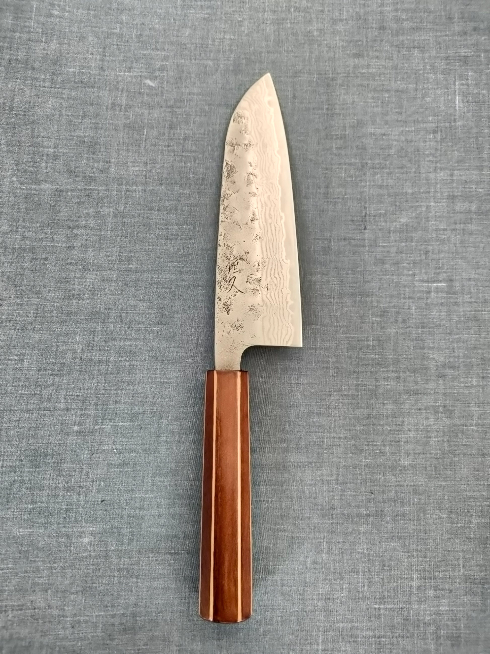 Tsunehisa | Swedish Steel Damascus Washiji | Santoku 165mm