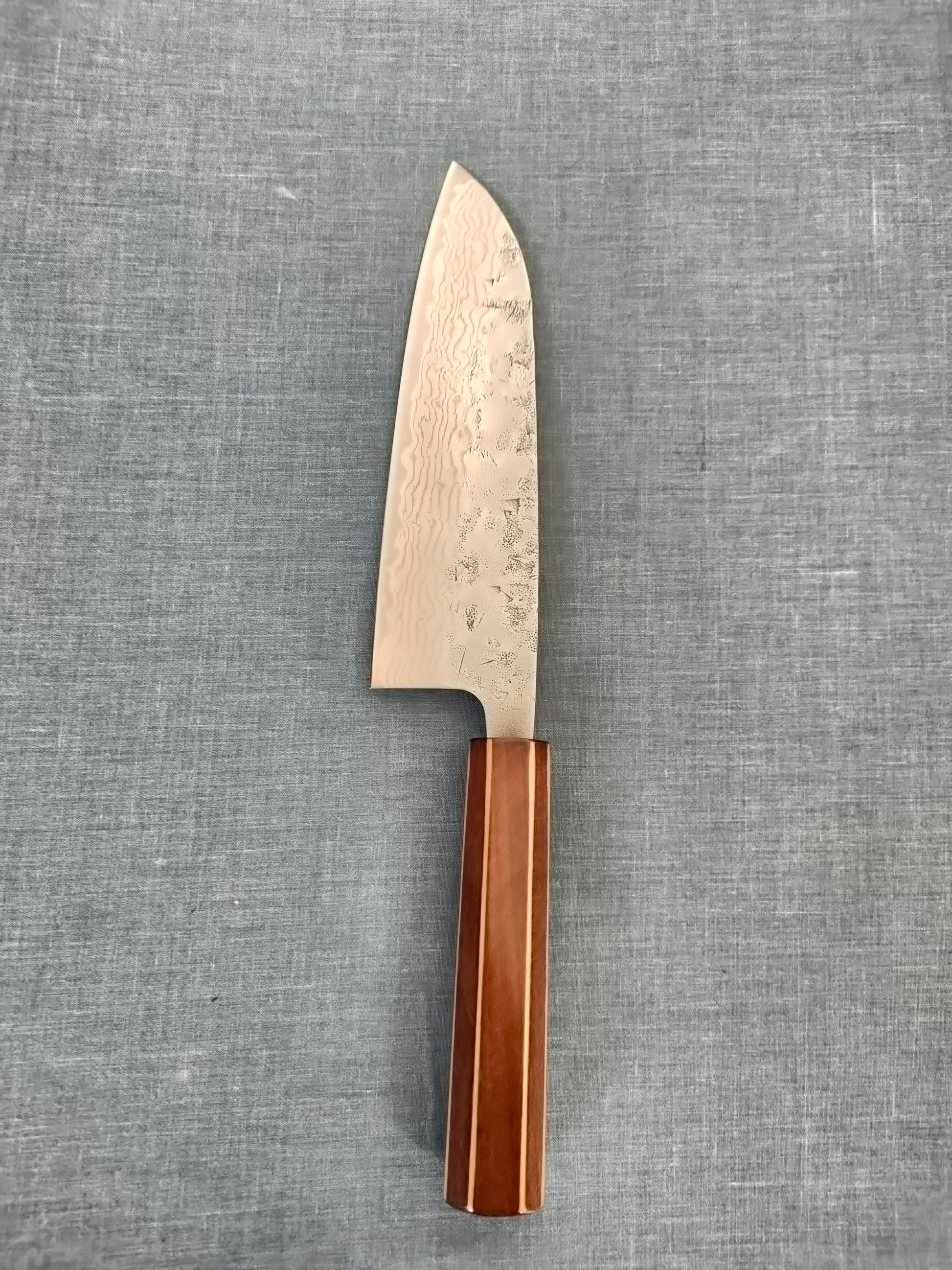 Tsunehisa | Swedish Steel Damascus Washiji | Santoku 165mm