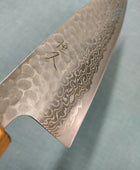 Tsunehisa | Santoku 165mm | Ginsan 3 Damascus | Tsuchime
