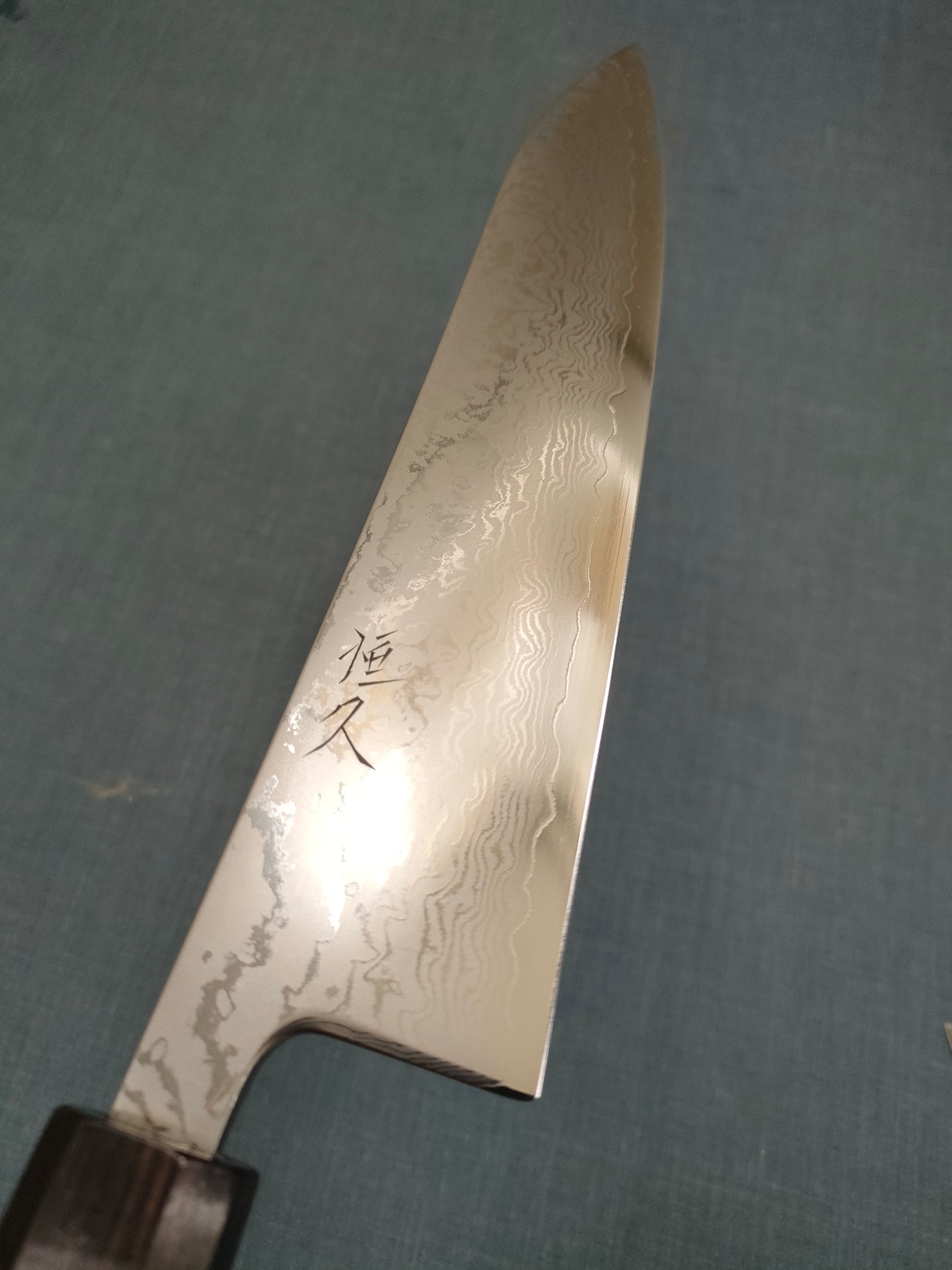Tsunehisa | Forged VG10 Damascus | Gyuto 210mm | Ebony Horn