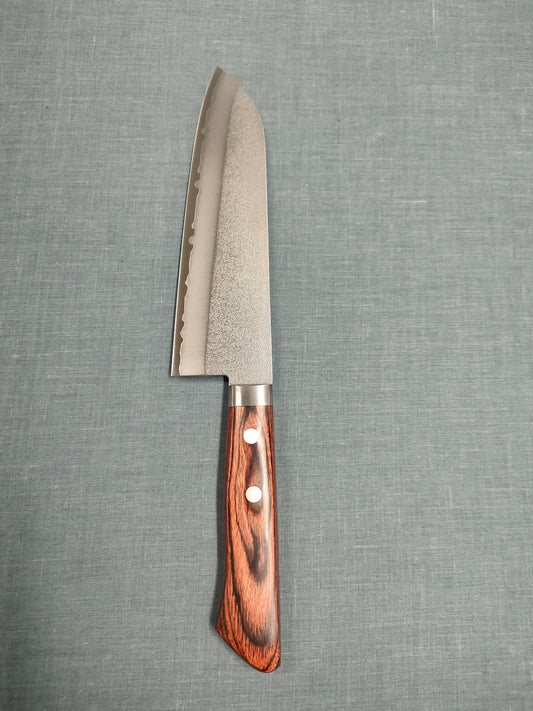 Masutani | VG1 Nashiji | Santoku 165 | Brown Pakka
