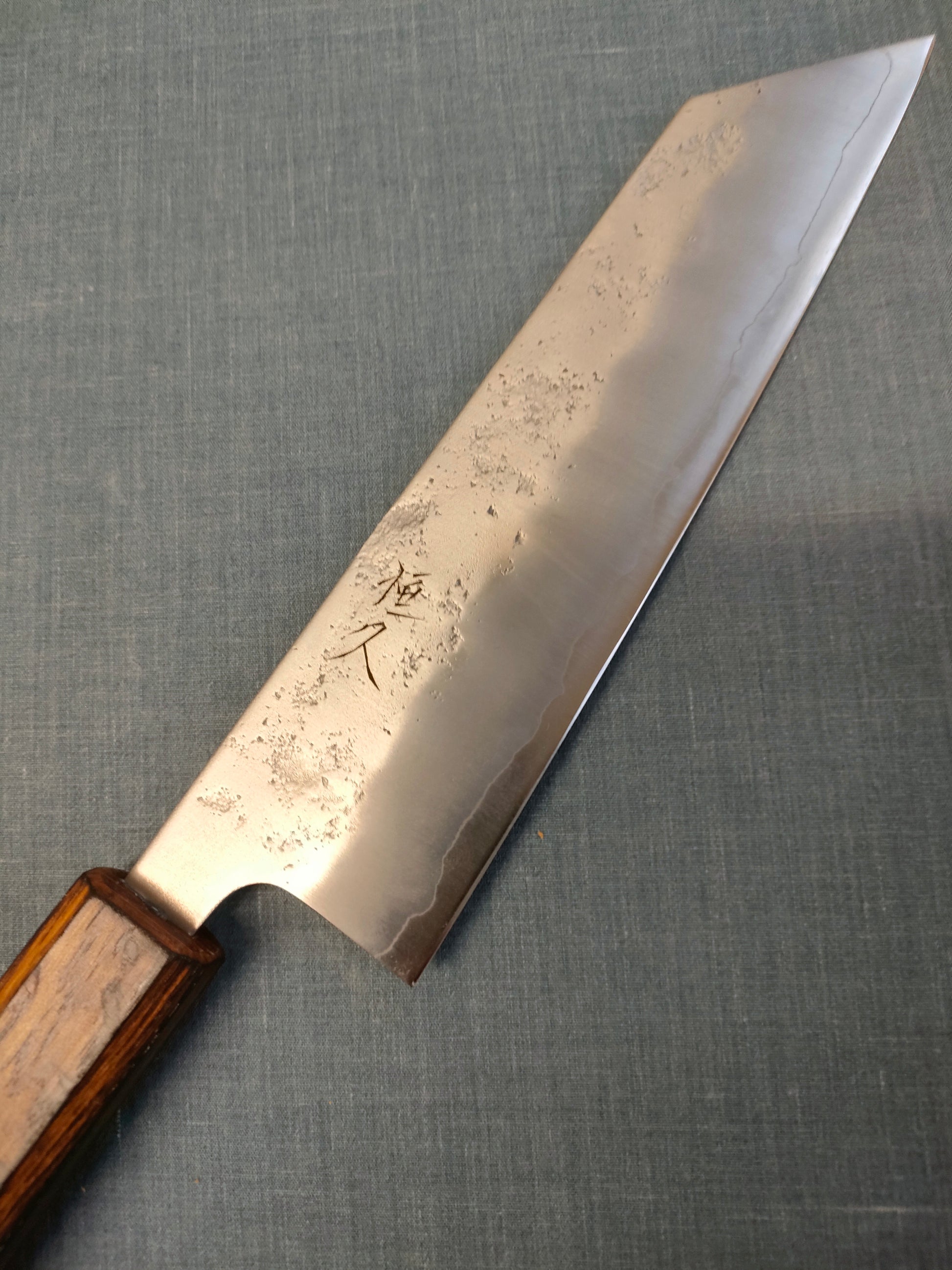 Tsunehisa | Ginsan 3 Nashiji | Bunka 175mm | Burnt Oak