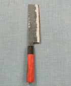 Yosimitu Kajiya | Nakiri 160mm | Shirogami 2 | Red Oak & Horn