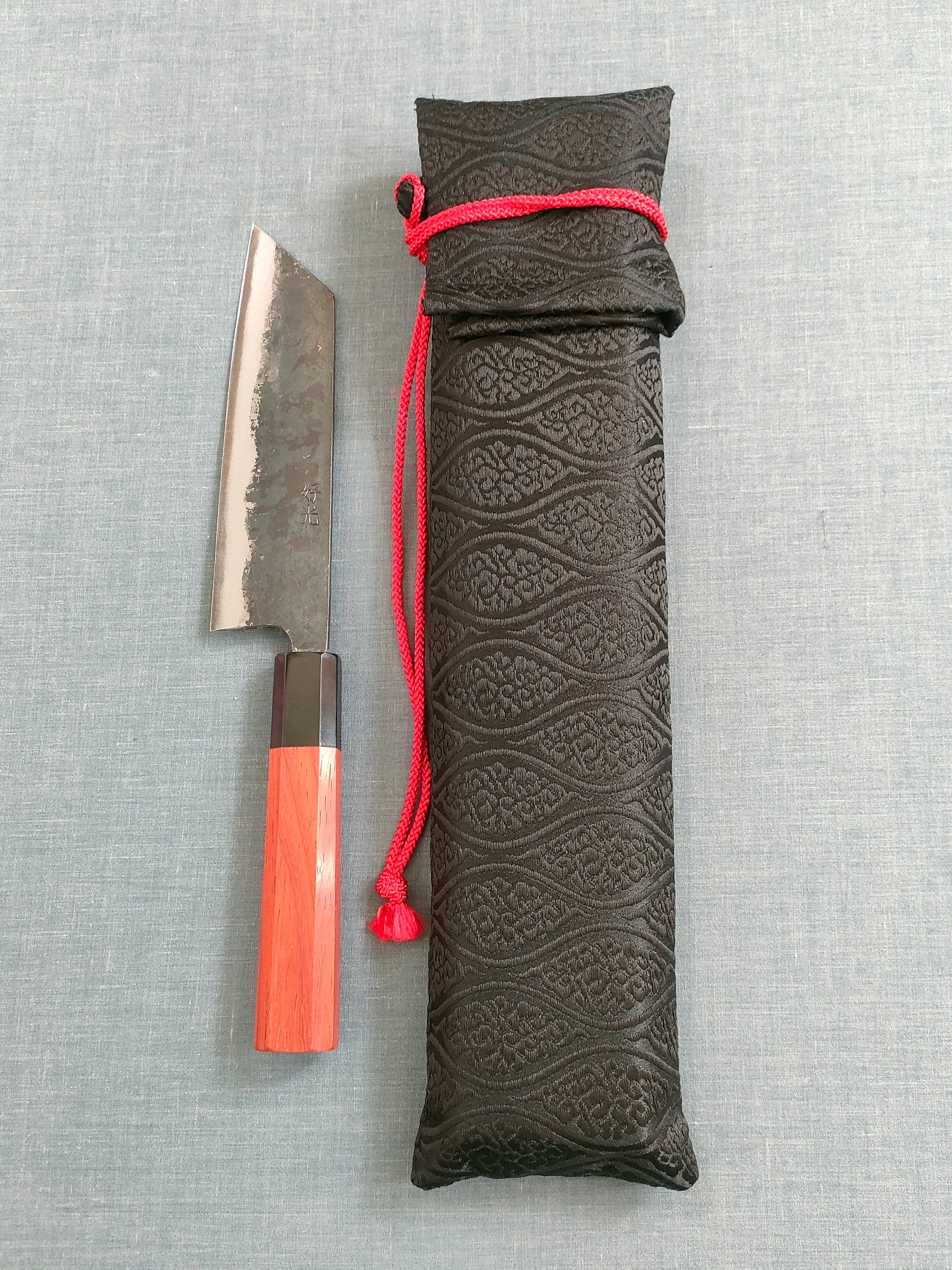 Yosimitu Kajiya | Bunka 160mm | Shirogami 2 | Red Oak & Horn