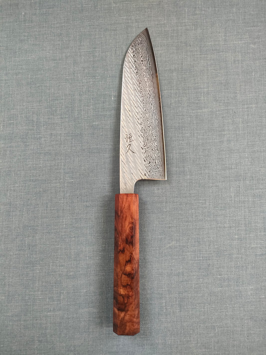 Tsunehisa | AUS10 Nawame Santoku | Rosewood