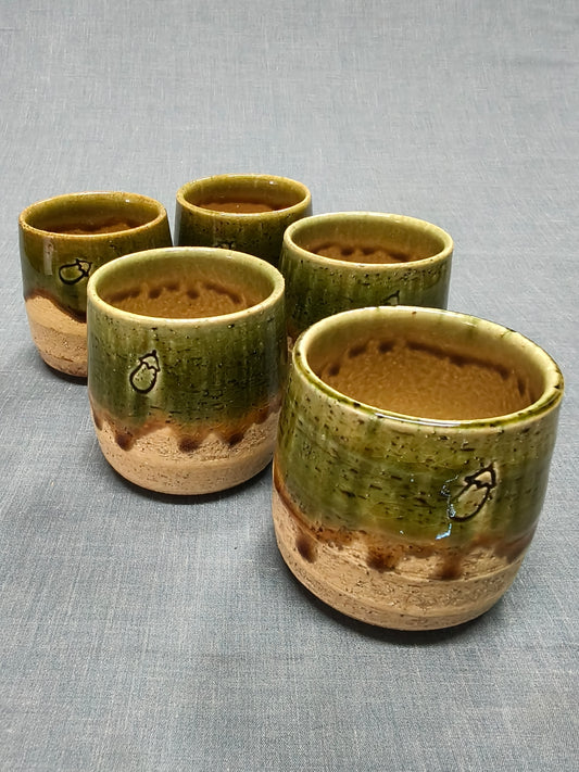 Tea Cups Green