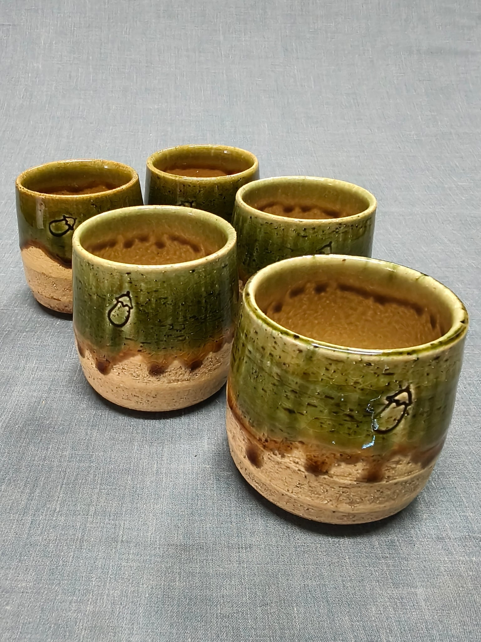 Tea Cups Green