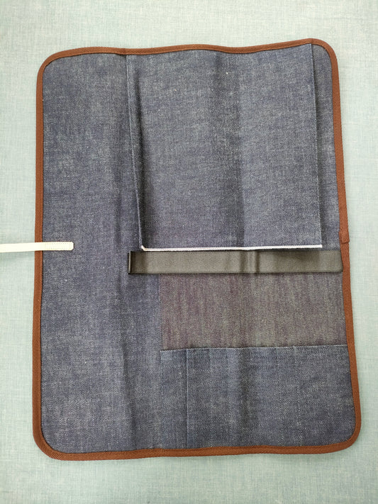 Knife Roll | 3 Pocket Checked | West Japan Tools