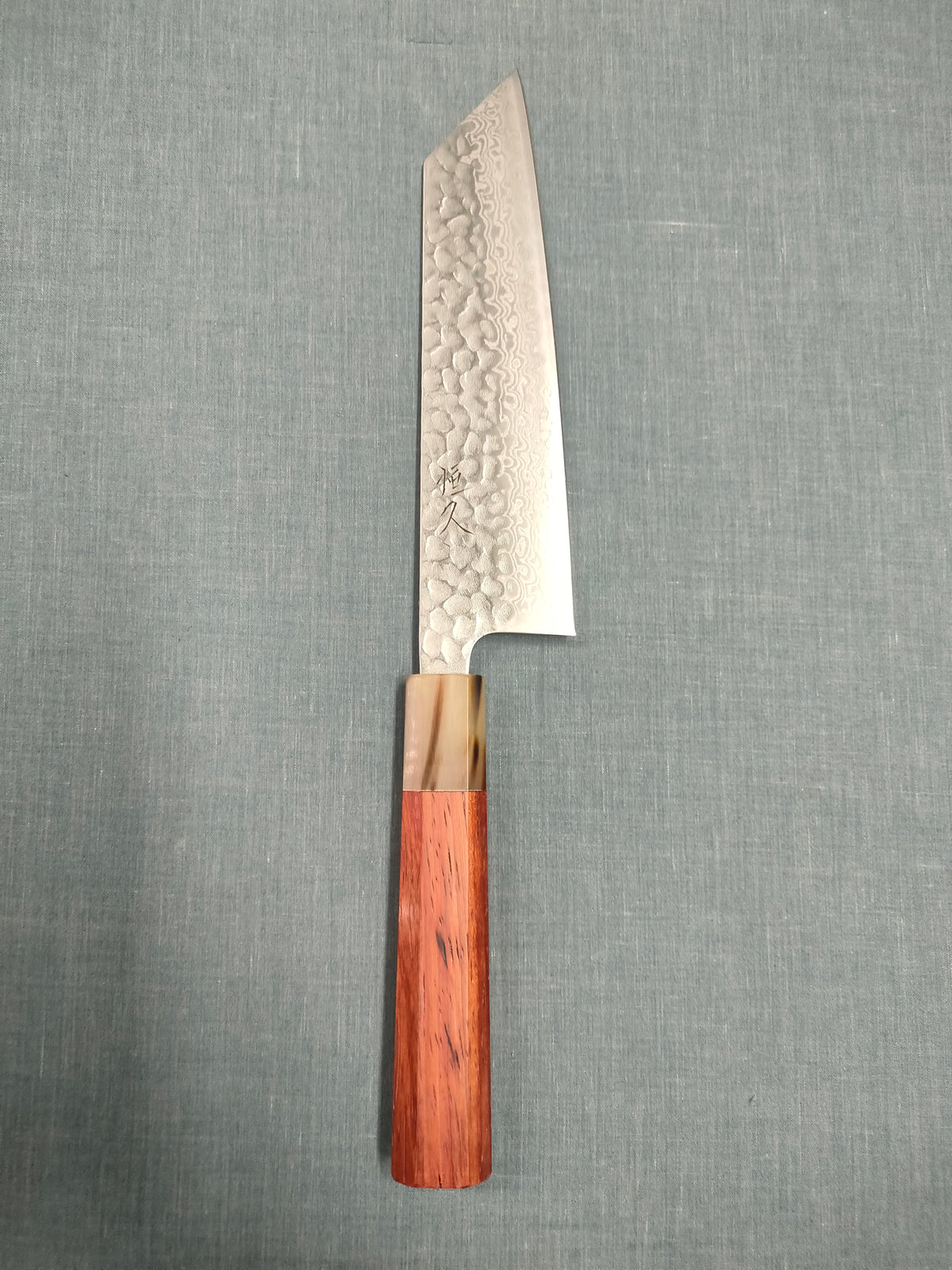 Tsunehisa | Bunka 170mm | Ginsan 3 Damascus | Tsuchime | Rosewood