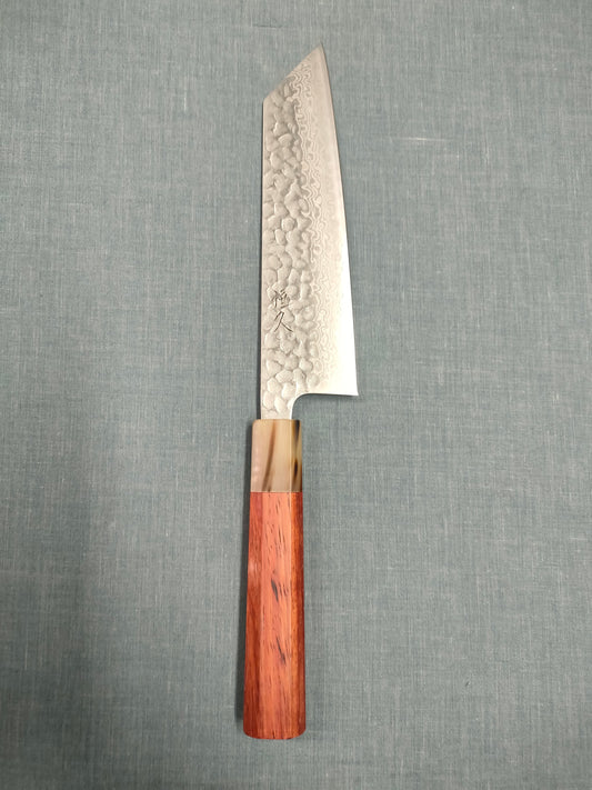 Tsunehisa | Bunka 170mm | Ginsan 3 Damascus | Tsuchime | Rosewood