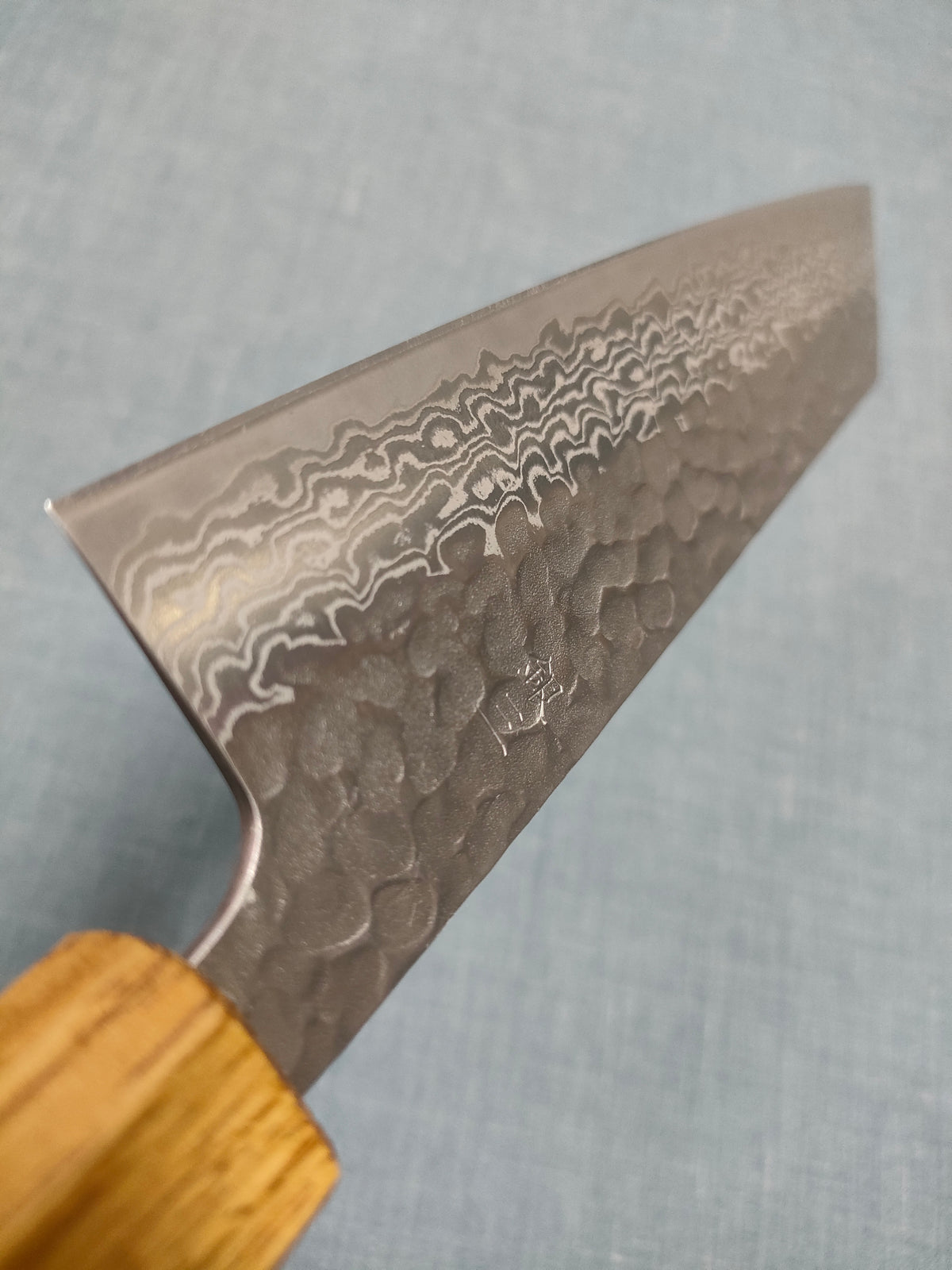 Tsunehisa | Bunka 170mm | Ginsan 3 Damascus | Tsuchime