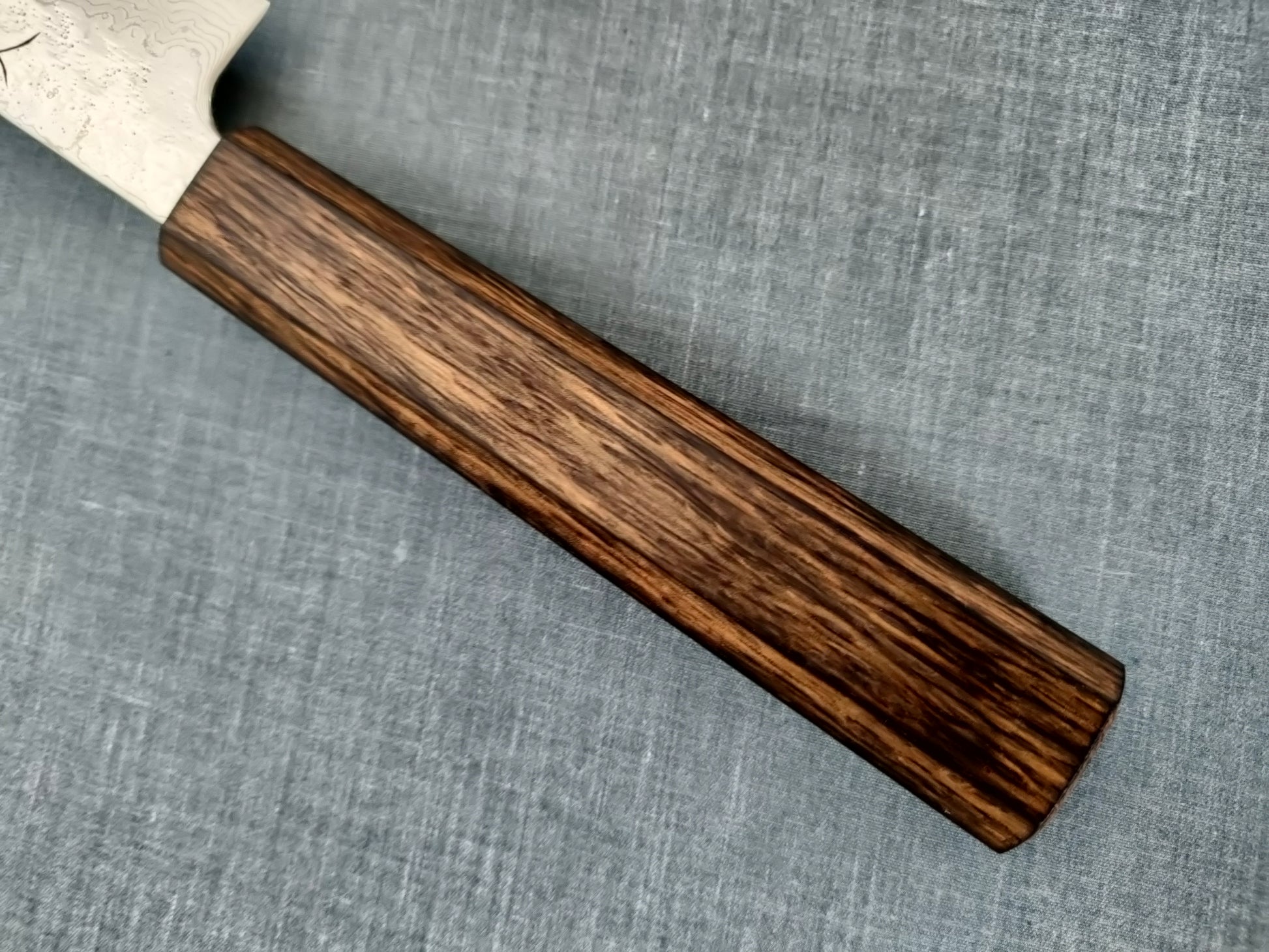 Tsunehisa | 440C Damascus Tsuchime | Sujuhiki 240mm | Oak Baikoku