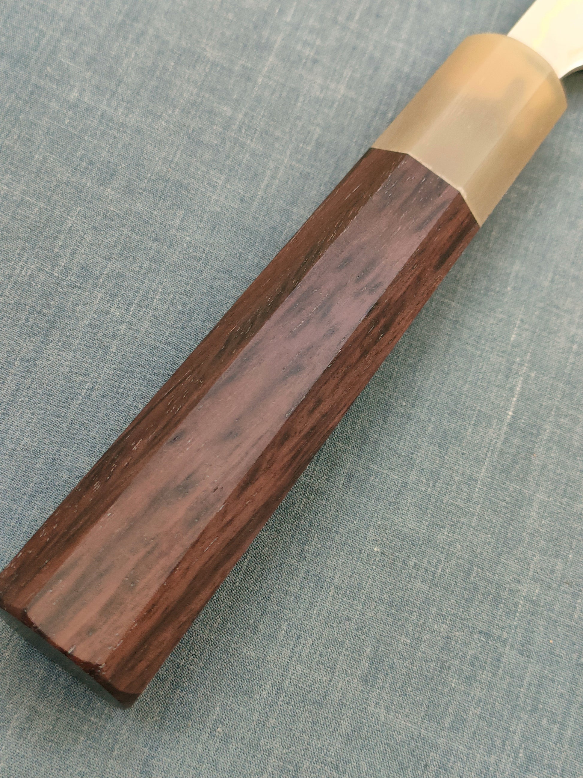 Saji Knives | Santoku 180mm | Rainbow Damascus | Aogami 2 | Rosewood White Horn