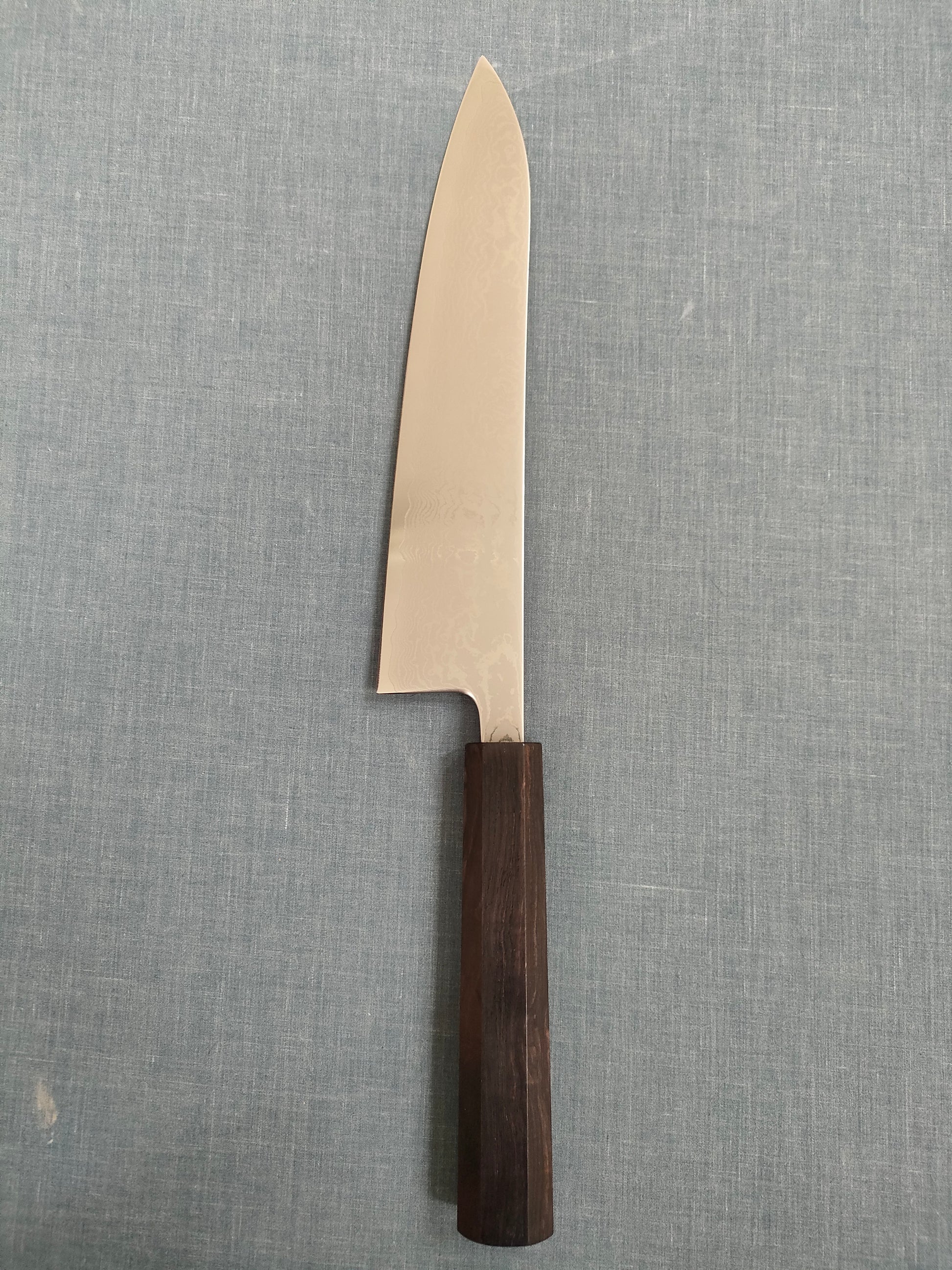 Tsunehisa | Forged VG10 Damascus | Gyuto 210mm | Ebony Horn