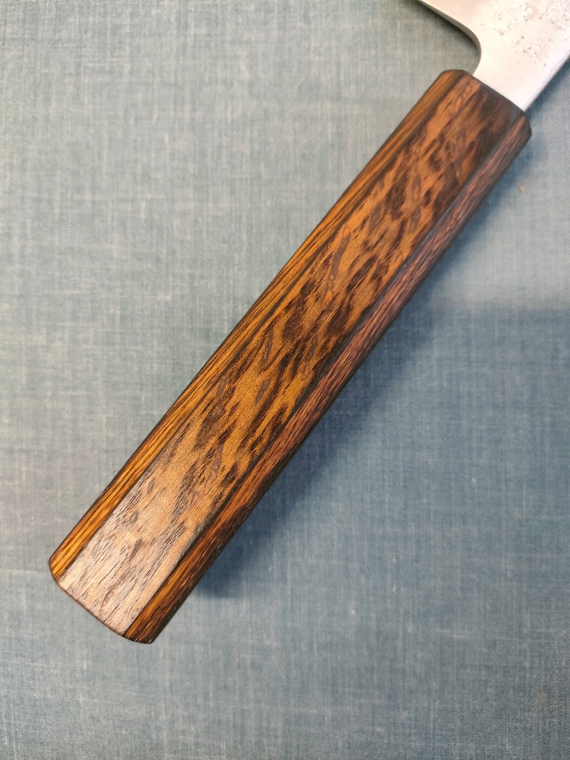 Tsunehisa | Ginsan 3 Nashiji | Bunka 175mm | Burnt Oak